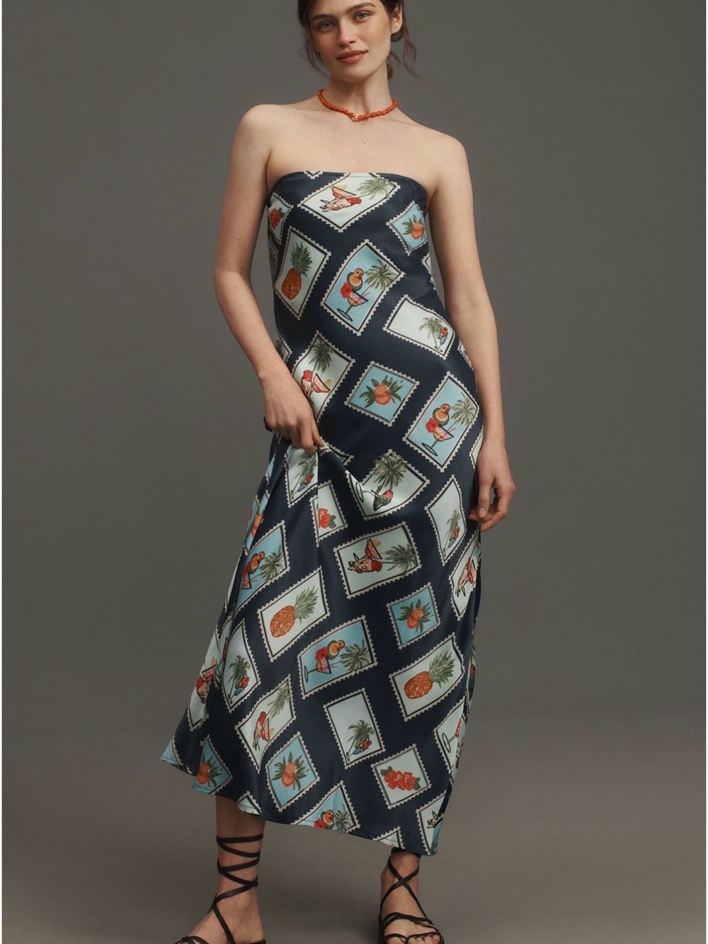 Anthropologie Conditions Apply Chloe Maxi Slip Dress